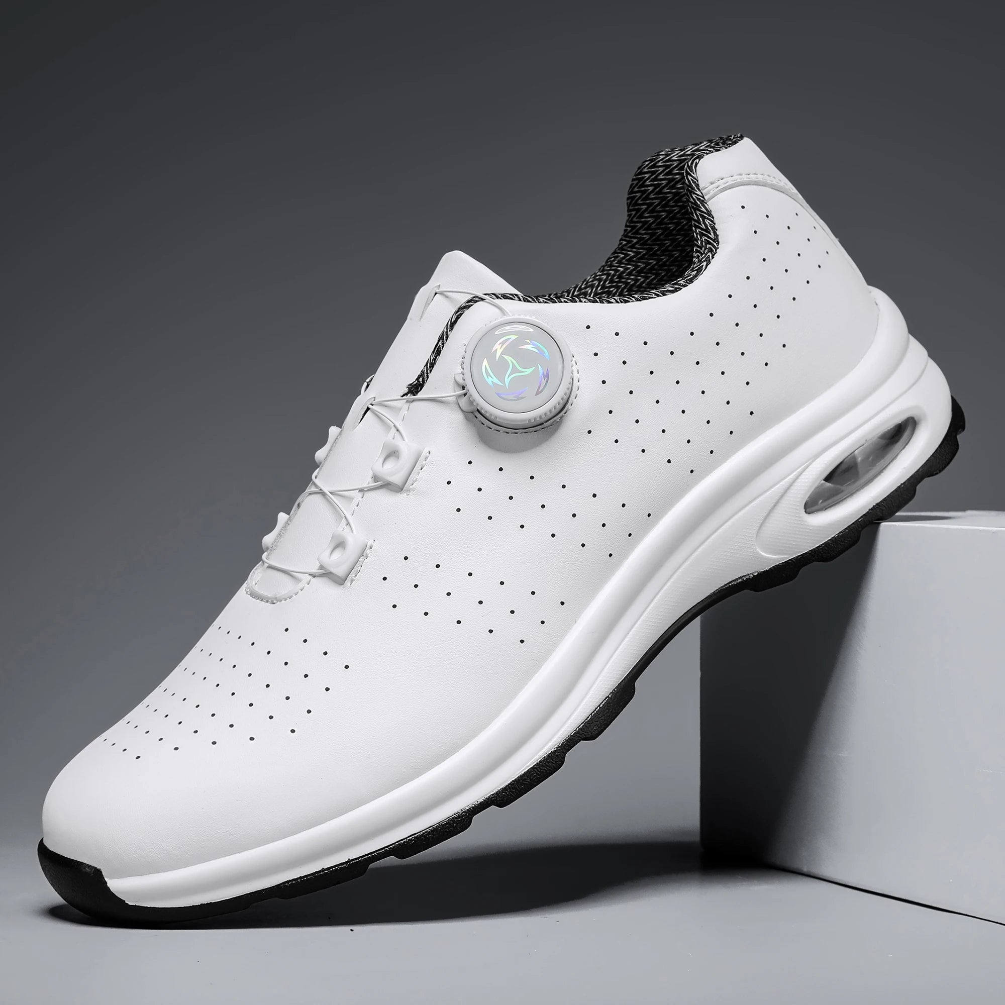 Men's Casual Air-Cushioned Sneakers – Breathable & Lightweight Shoes for Outdoor Cycling & Golf