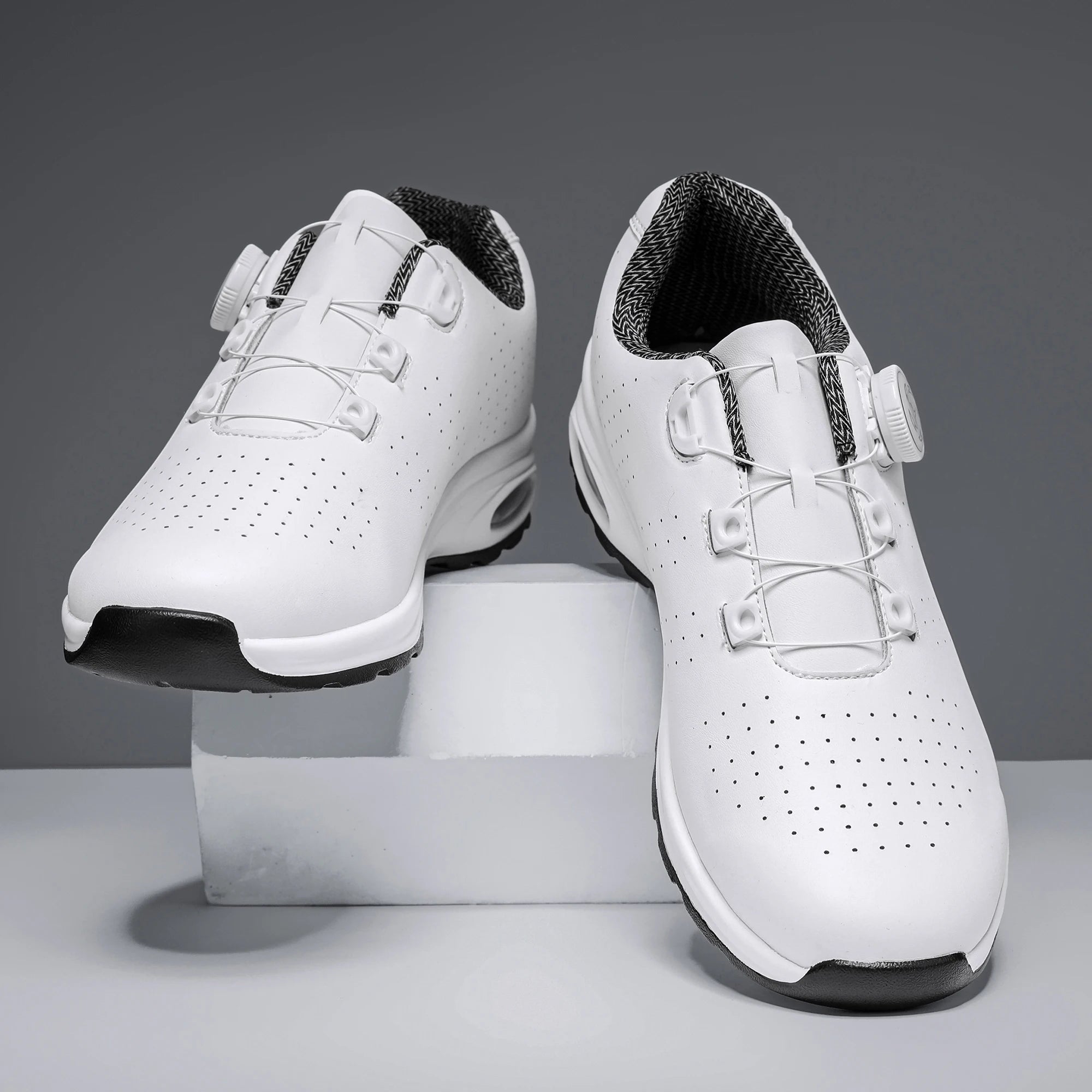 Men's Casual Air-Cushioned Sneakers – Breathable & Lightweight Shoes for Outdoor Cycling & Golf