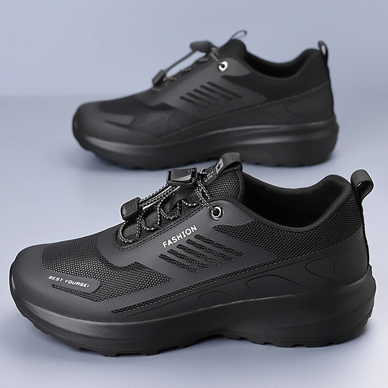 Men's Breathable Outdoor Hiking Sneakers – Deodorant Mesh Running Shoes with Soft Sole for Trail & Sports