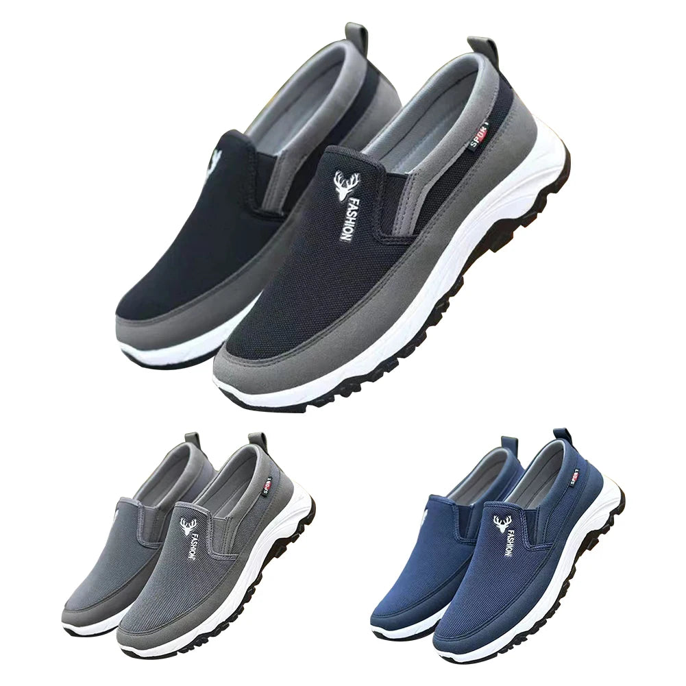 Men's Orthopedic Walking Shoes – Breathable, Non-Slip Travel Sneakers for Hiking & Outdoor Activities